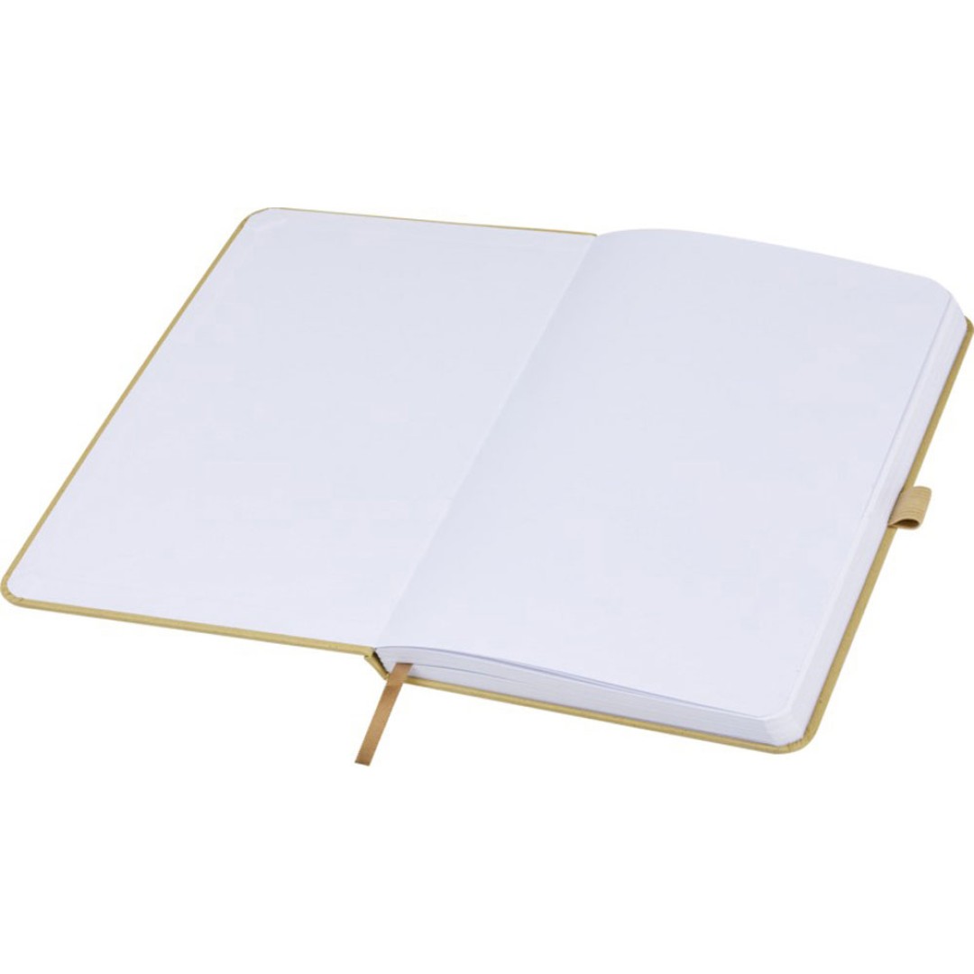 Блокнот Fabianna с мятой бумагой в твердой обложке, оливковый