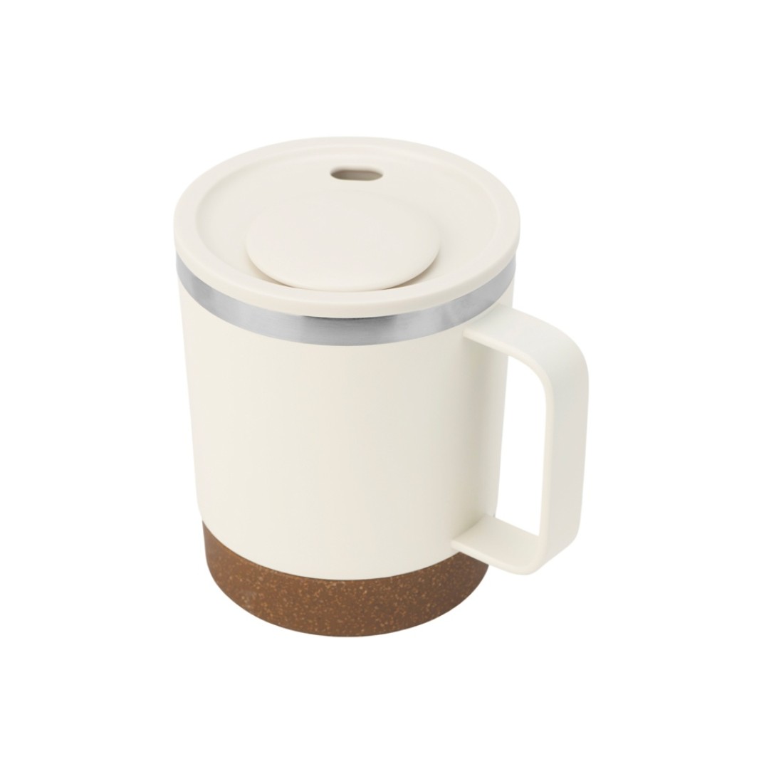 Стальная кружка с двойными стенками "Swipe", белый0,00