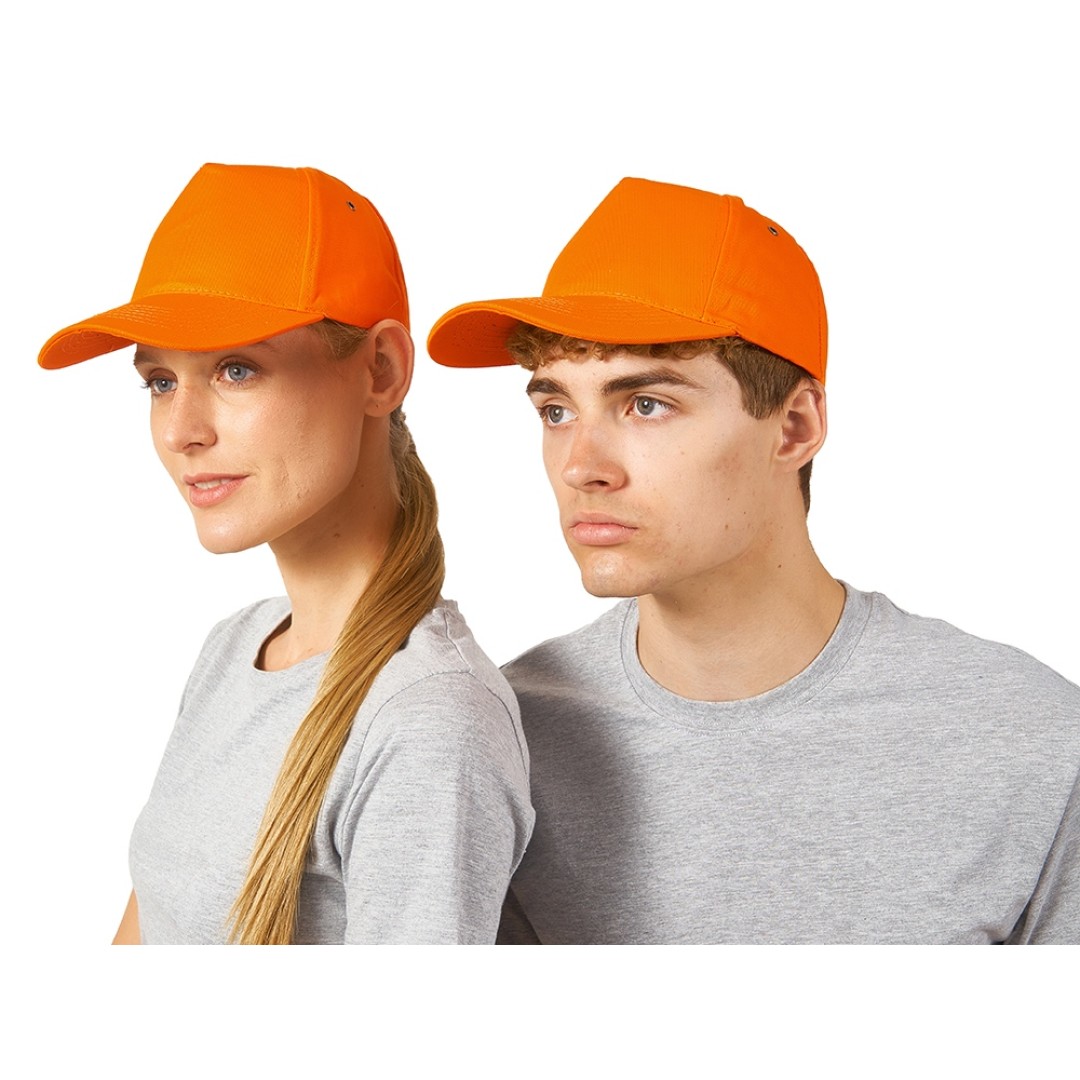 Бейсболка "New York" 5-ти панельная, оранжевый