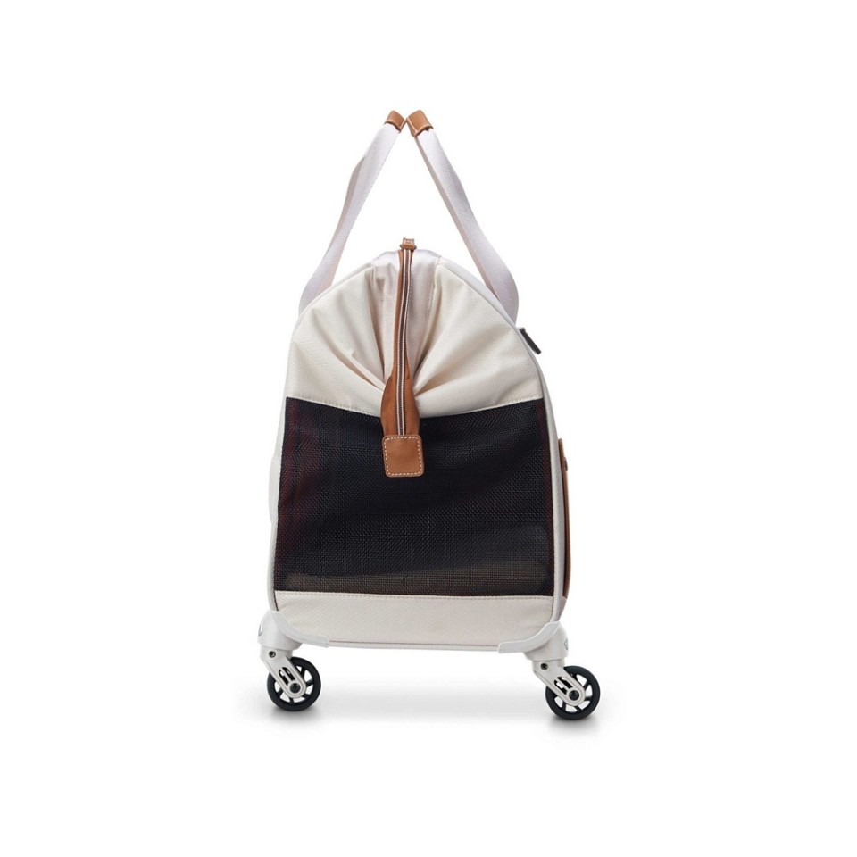 Сумка для перевозки животных DELSEY, CHATELET AIR 2.0,  на колесах, 42л, белый