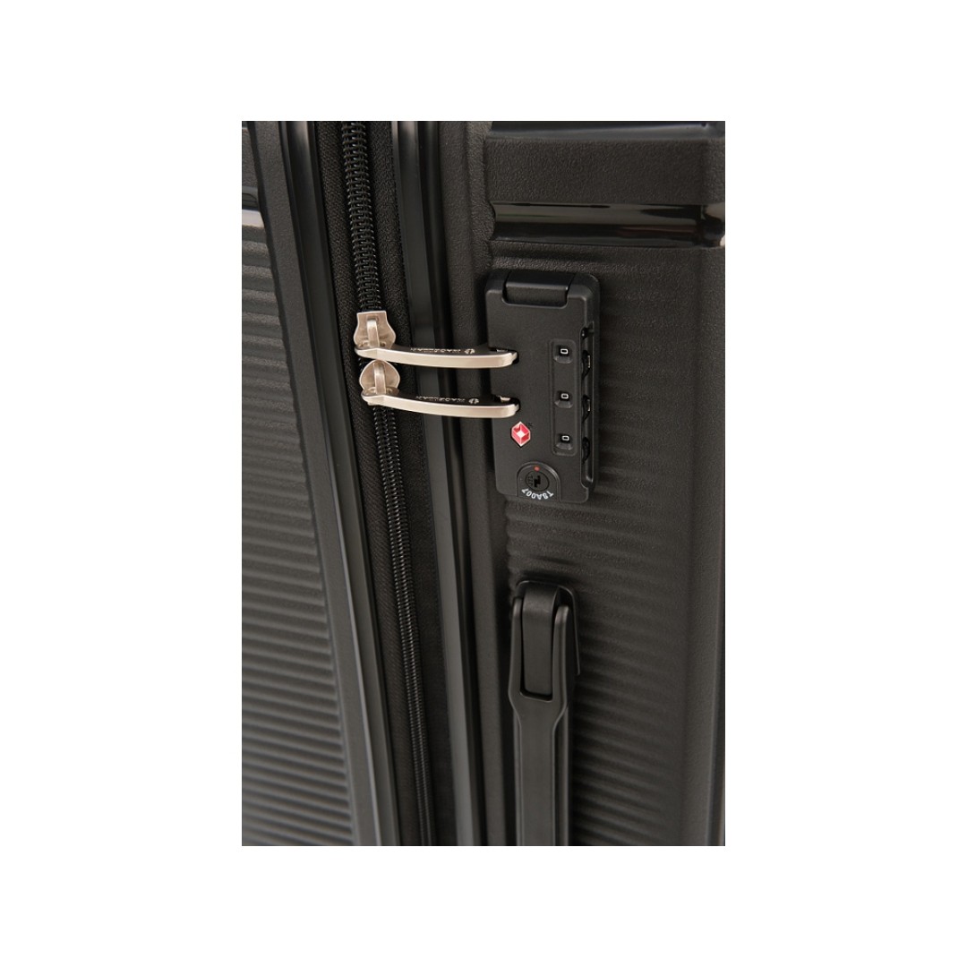 Чемодан 4-х колесный, Magellan, TRINIDAD, 110л, черный металлик