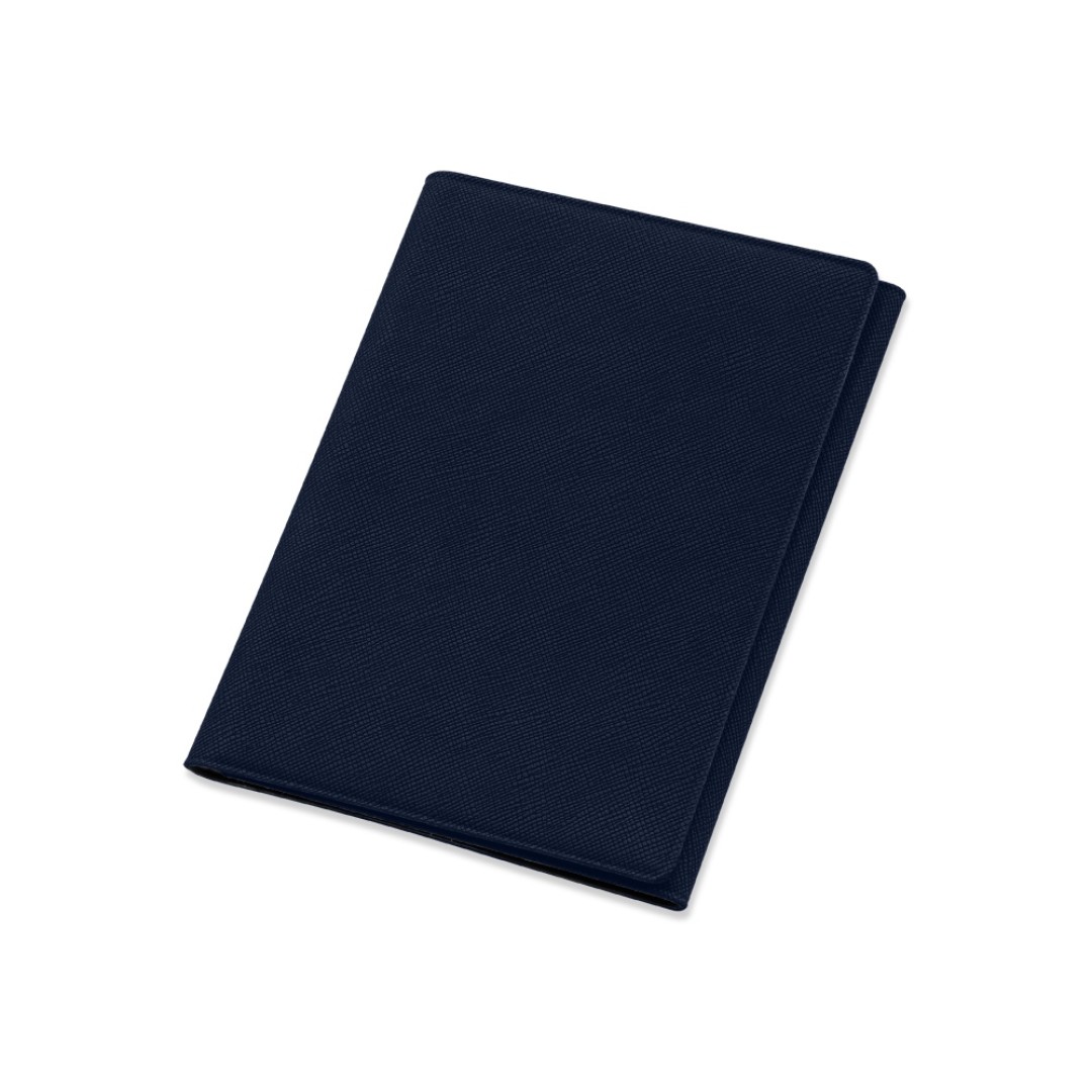 Обложка на магнитах для автодокументов и паспорта "Favor", темно-синяя