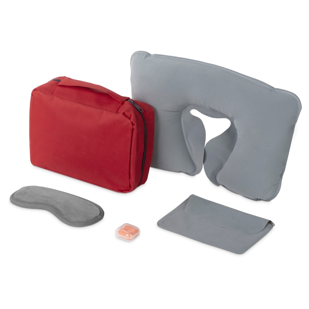 Набор для путешествий "Comfy Flight", красный