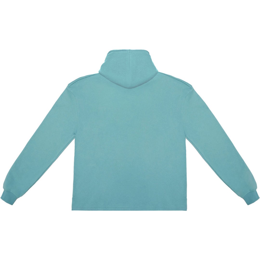 Худи оверсайз «Alpha.01» унисекс, пыльный бирюзовый