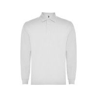 Рубашка поло "Carpe" мужская с длинным рукавом, белый