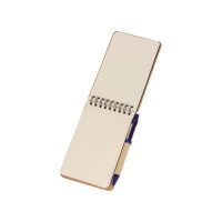 Набор канцелярский с блокнотом и ручкой "Masai", 70 л. нелинованных, синий