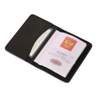 Докхолдер кожаный, черный