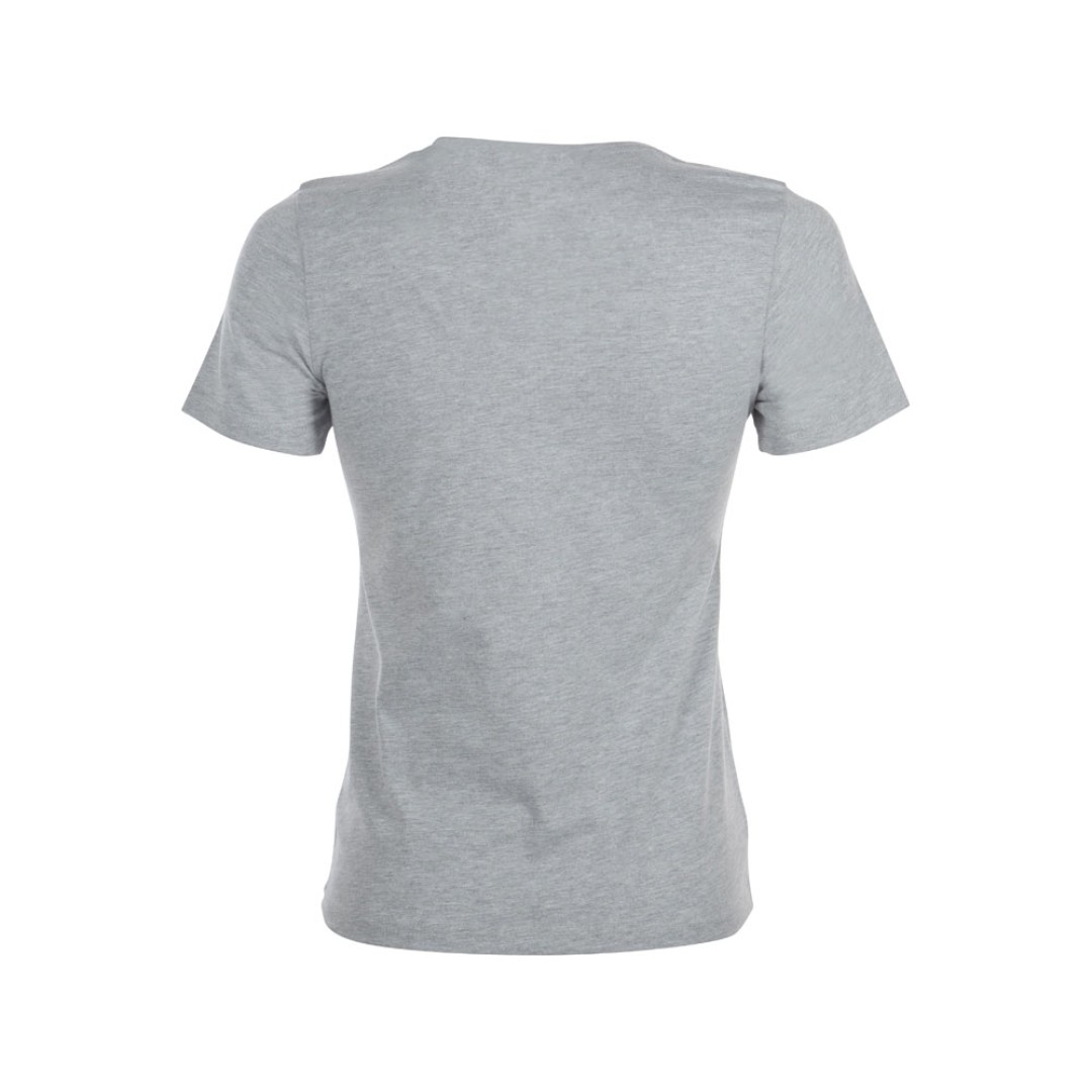 Футболка "Heavy Super Club N" женская с V-образным вырезом, серый меланж