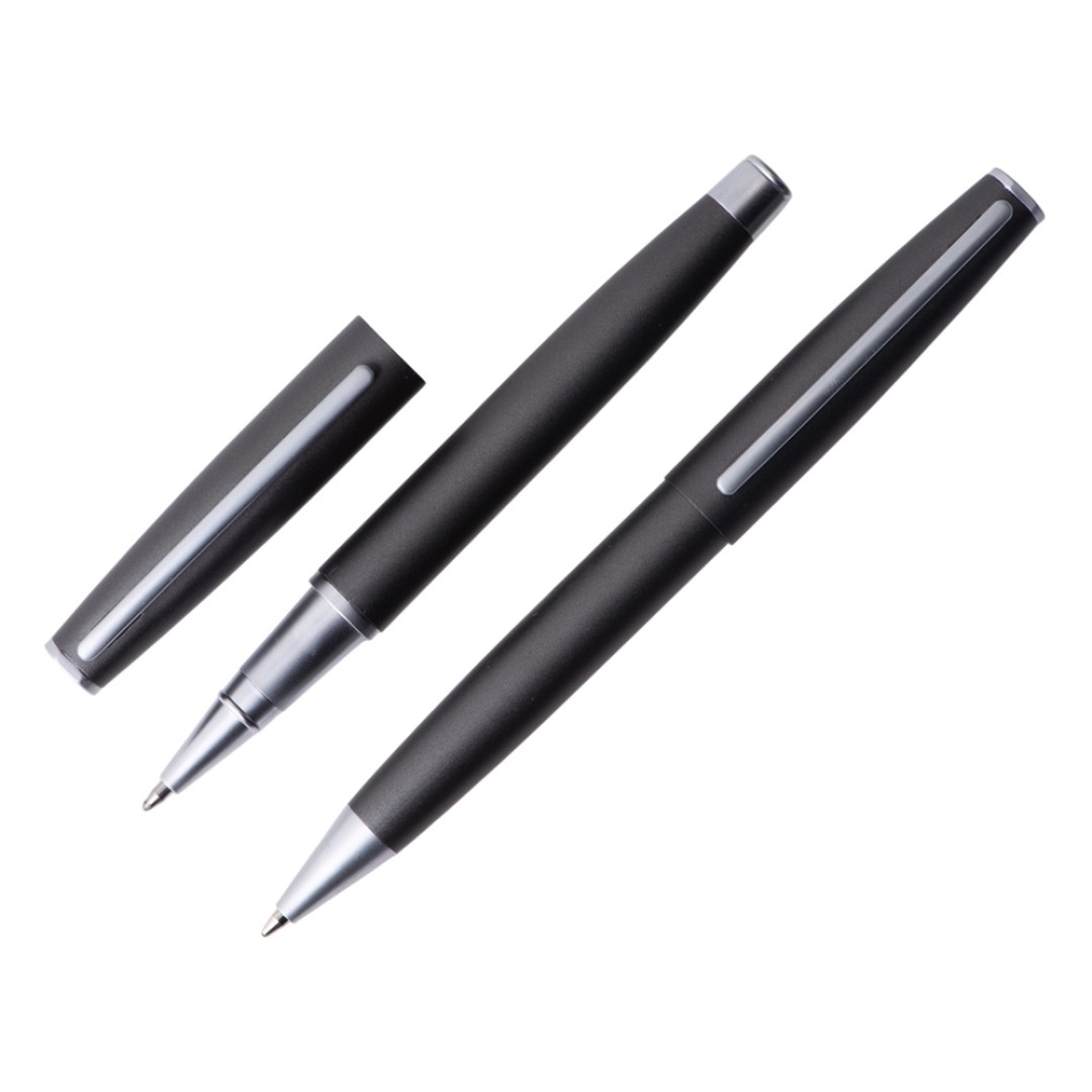 Сет ручек "Roosevelt" шариковая и роллер, цвет оружейной стали