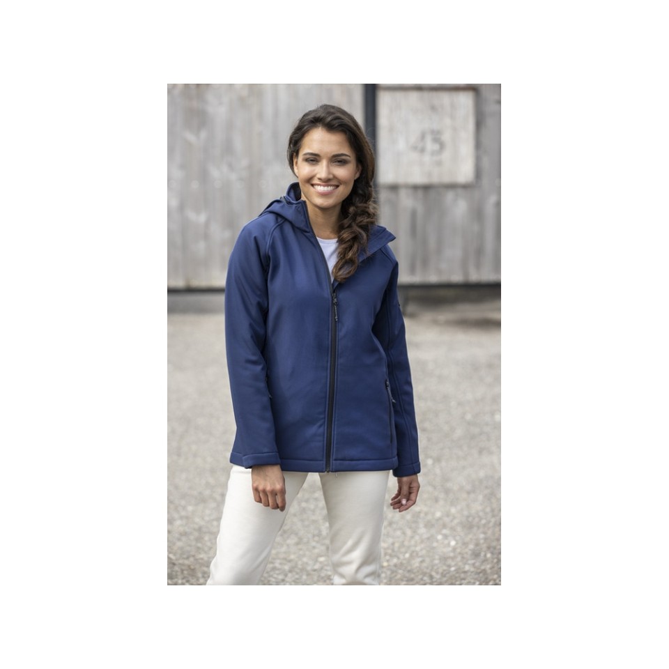 Notus женская утепленная куртка из софтшелла - сплошной черный