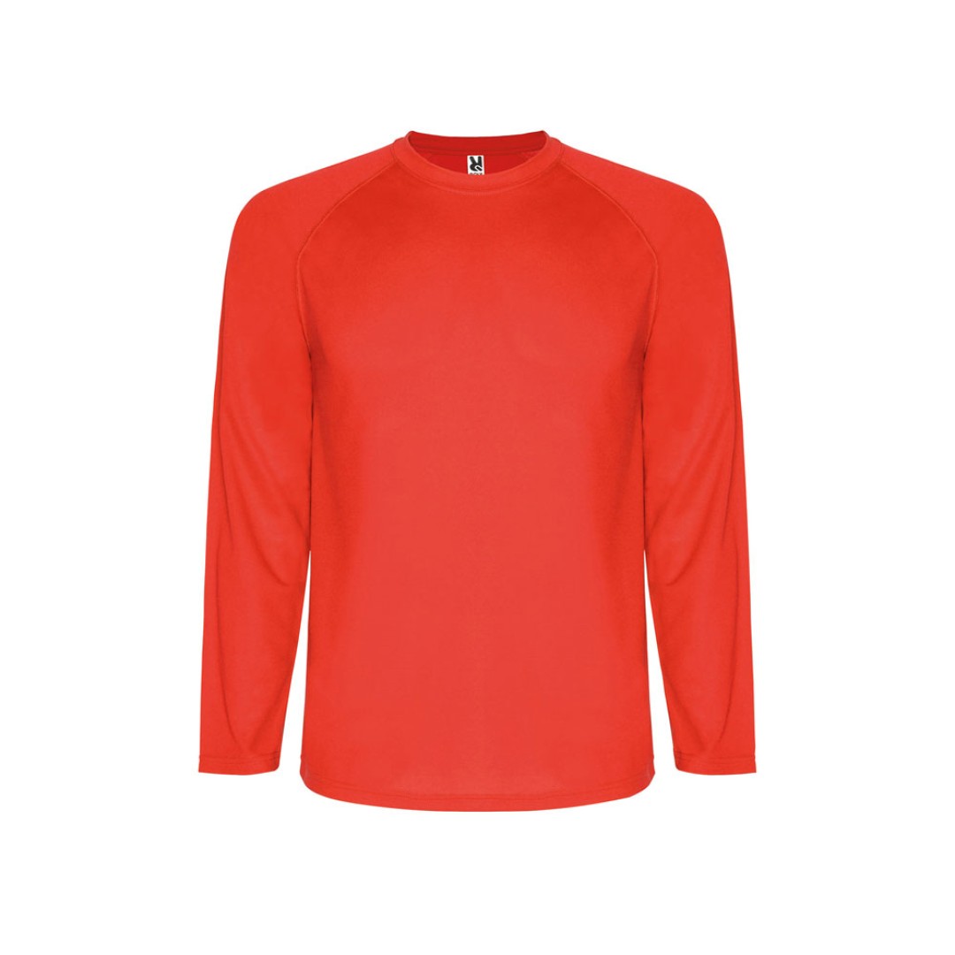 Футболка "Montecarlo " мужская с длинным рукавом, красный