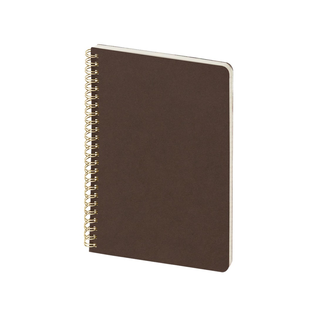 Бизнес тетрадь на гребне А5 "Pragmatic", 60 листов в клетку, темно-коричневый