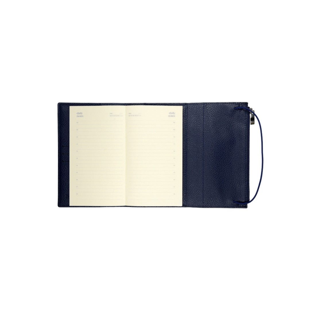 Ежедневник недатированный  А5- "Dolce Vita" (темно-синий)