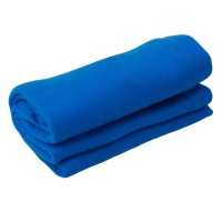 Подарочный набор: кукла фарфоровая, плед флисовый, голубой/синий