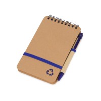 Набор канцелярский с блокнотом и ручкой "Masai", 70 л. нелинованных, синий