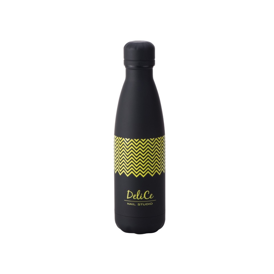 Вакуумная термобутылка «Vacuum bottle C1», soft touch, 500 мл, черный, с УФ печатью