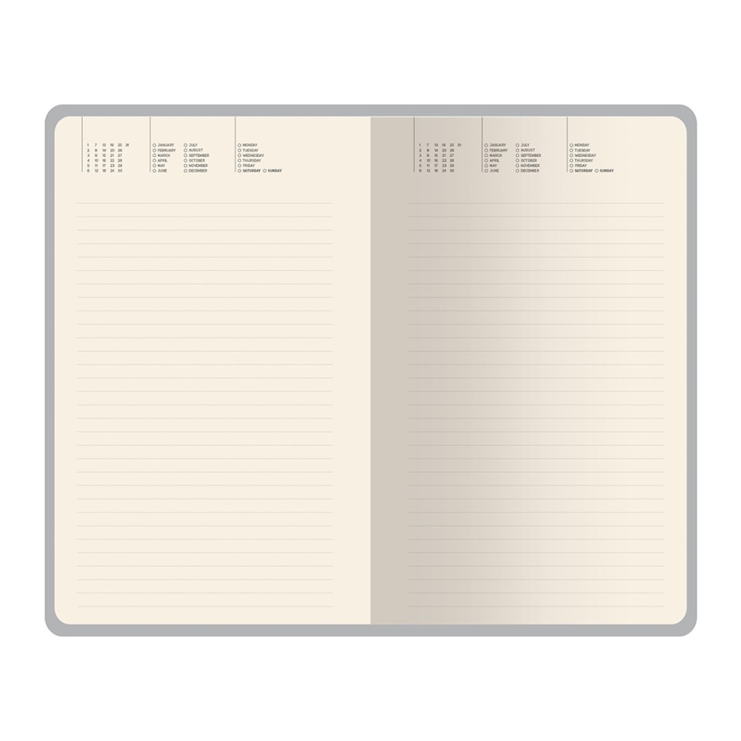 Ежедневник недатированный А5 "Valencia", красный