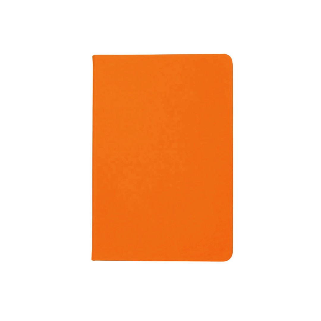 Бизнес-блокнот C2 софт-тач, твердая обложка, 128 листов, оранжевый
