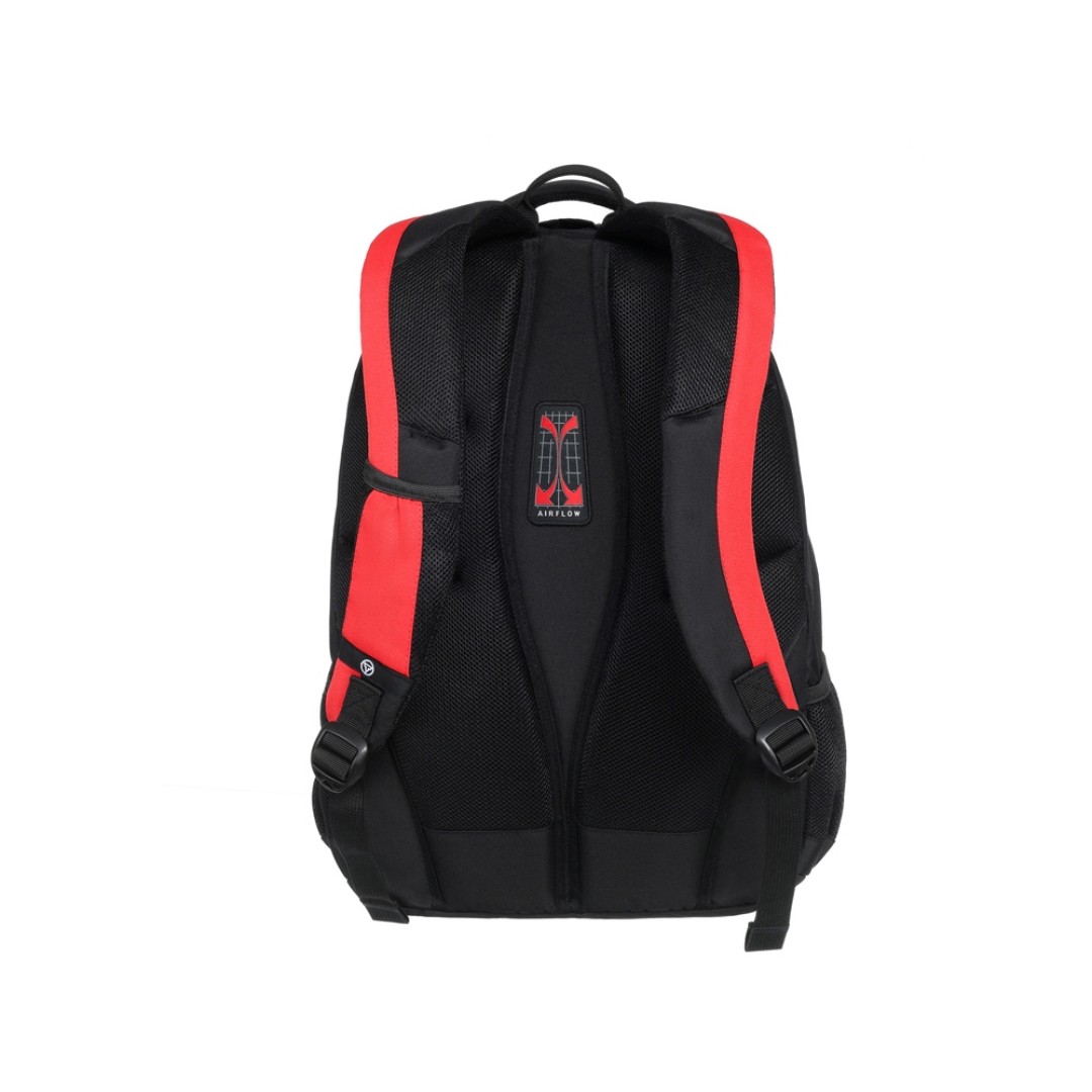 Рюкзак TORBER ROCKIT с отделением для ноутбука 15", черный/красный, полиэстер, 33х19х45 см, 28 л