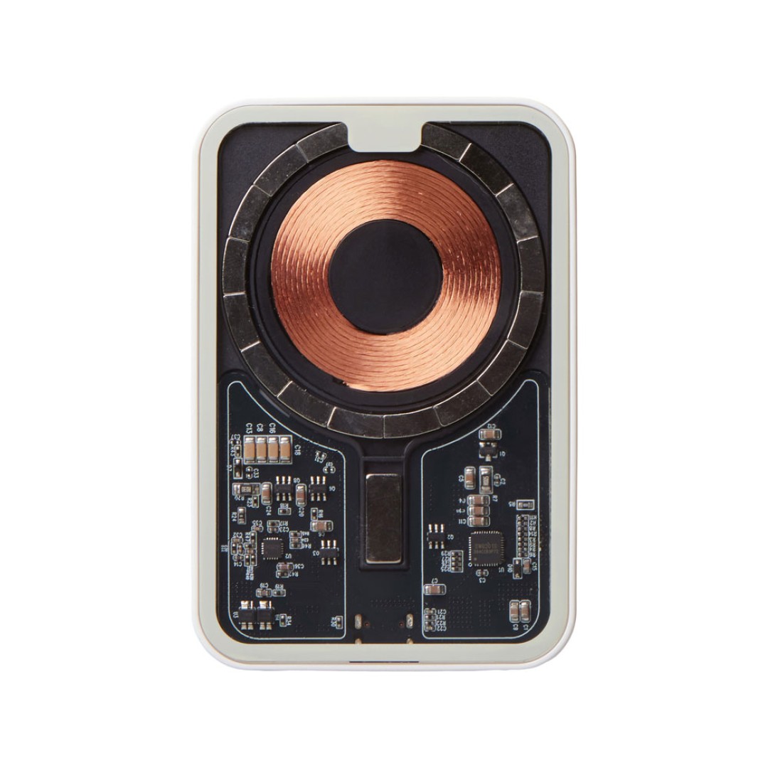 Беспроводной магнитный внешний аккумулятор с QC\PD «MagnifIQ», 10000 мАч, 15 Вт, белый