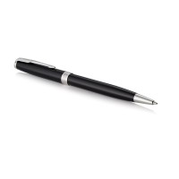 Ручка шариковая «Parker Sonnet Core Black Lacquer CT», черный/серебристый