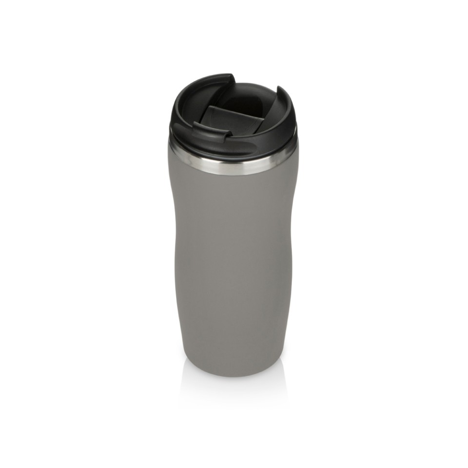 Термокружка "Double wall mug C1", soft touch, 350 мл, серый
