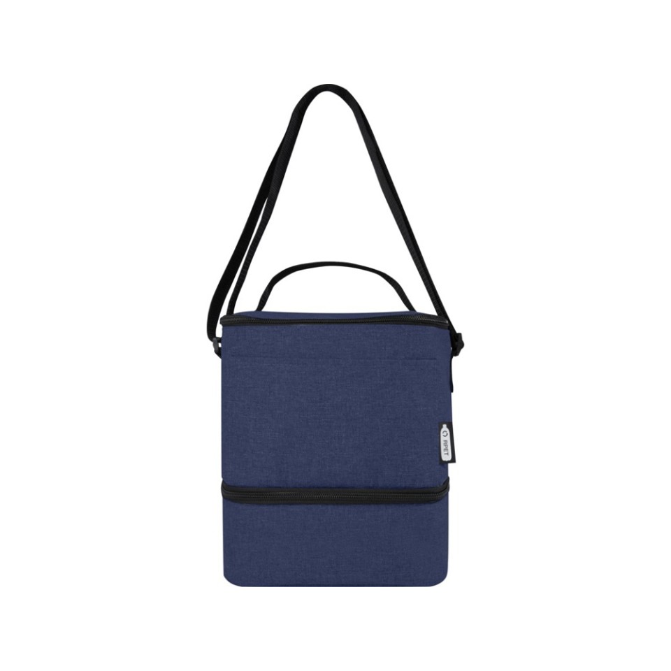 Tundra, сумка-холодильник из переработанного PET-пластика, для обеда, на 9 банок - Heather navy