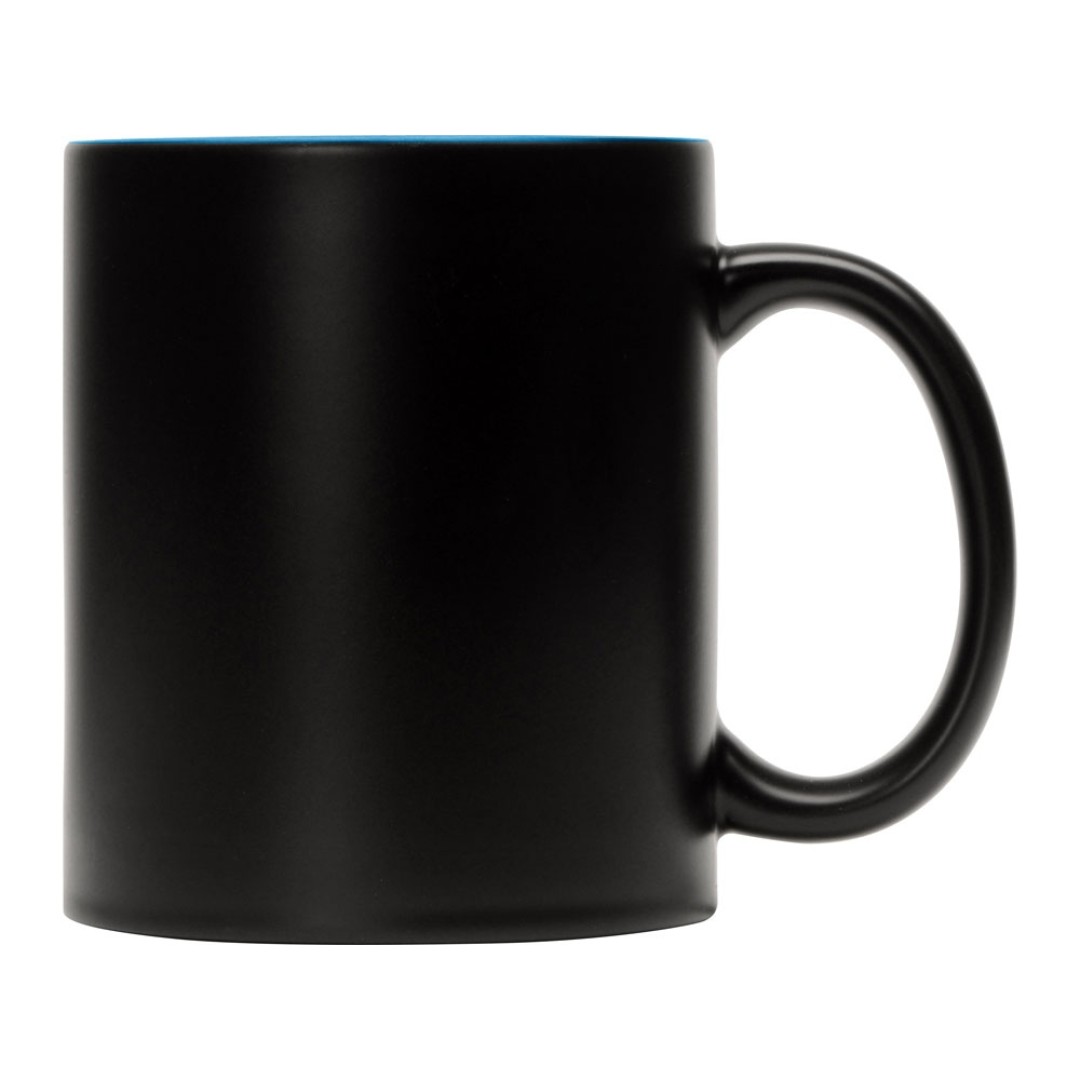 Кружка-хамелеон Surprise матовая, черный/голубой