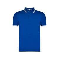 Рубашка поло "Montreal" мужская, королевский синий/белый