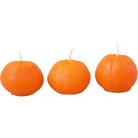 Набор свечей "Мандарины в сетке", оранжевый
