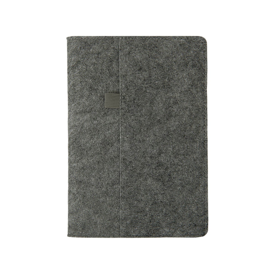 Двустороннее портфолио из рпет-фетра и искусственной кожи "Felt", серый