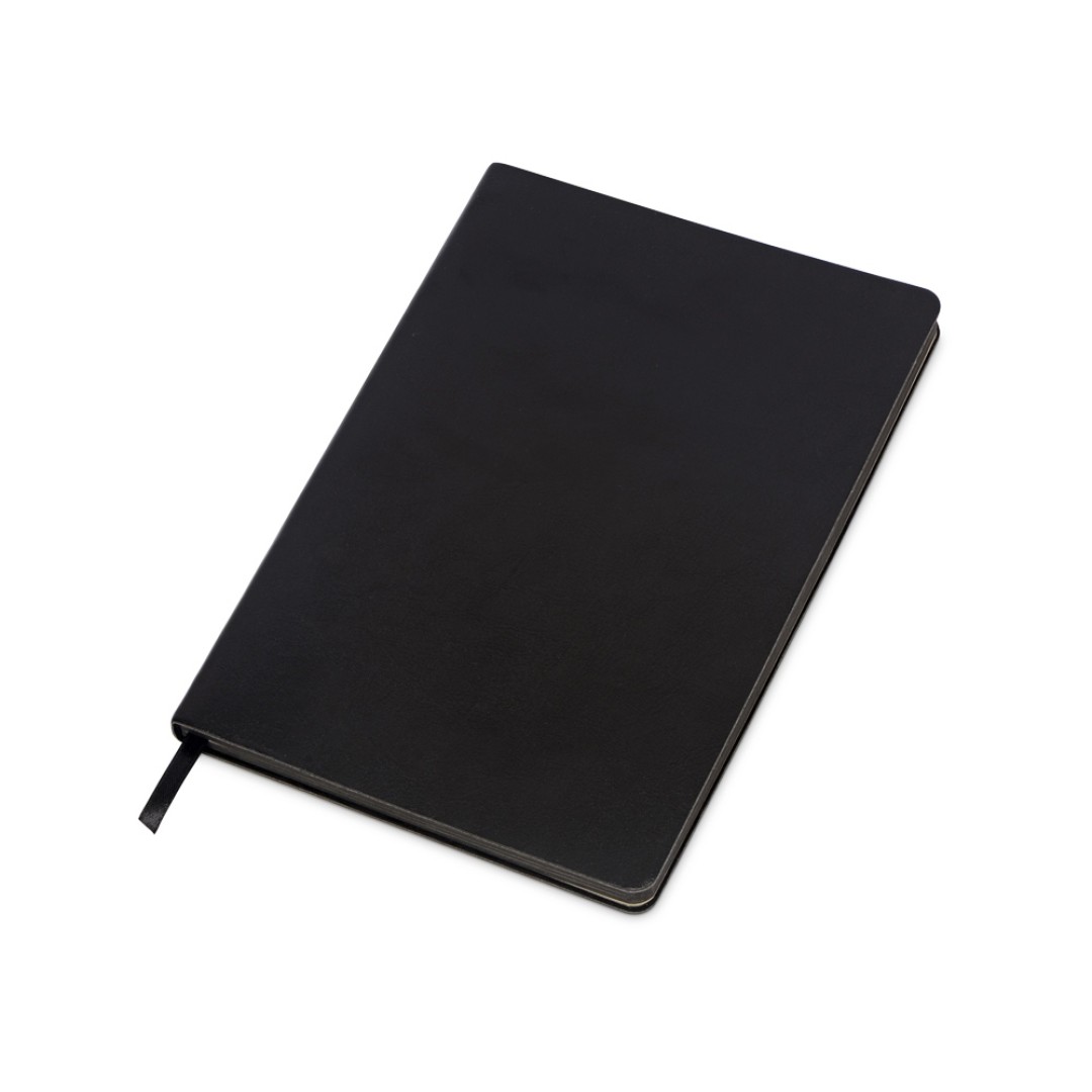 Блокнот А5 «Fabrizio», 80 листов, цветной срез, черный