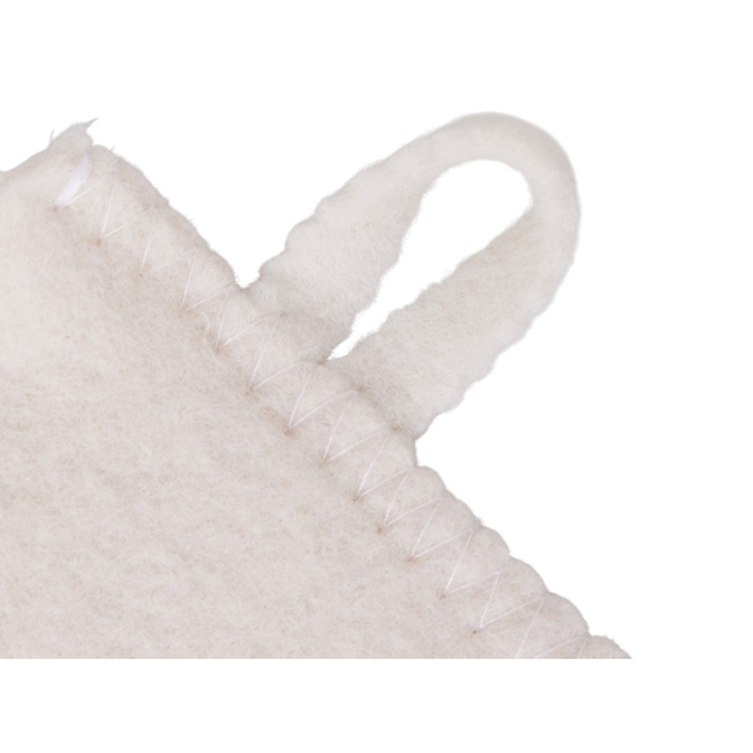 Рукавица для бани и сауны "Healing", белый