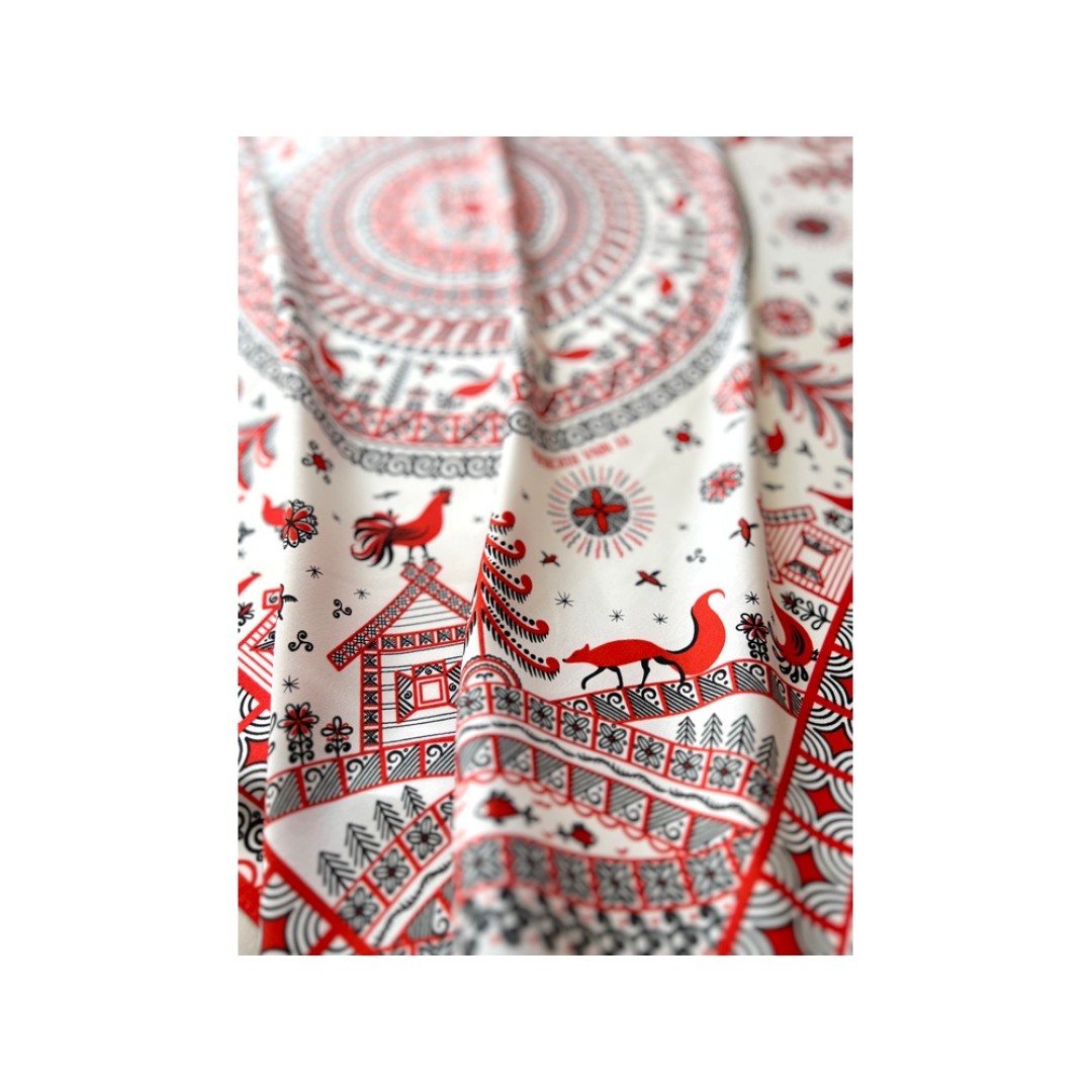 Платок "Мезенская роспись"