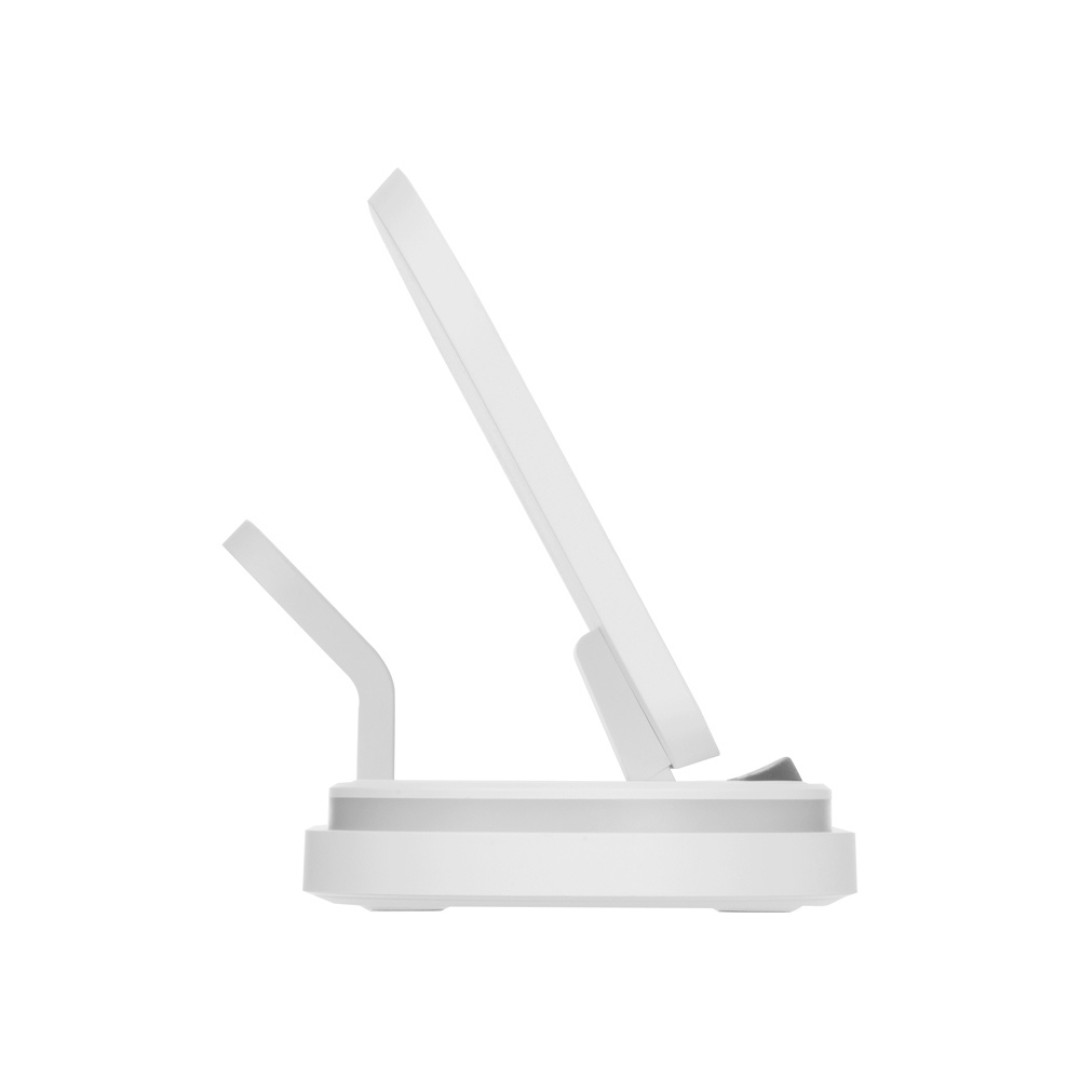 Складная зарядная станция с беспроводной зарядкой «Flashport», 15 Вт, белый (Р)