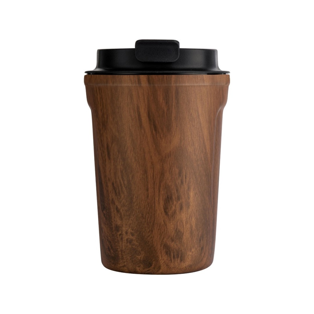 Термокружка CAFe COMPACT, 380 мл, wood