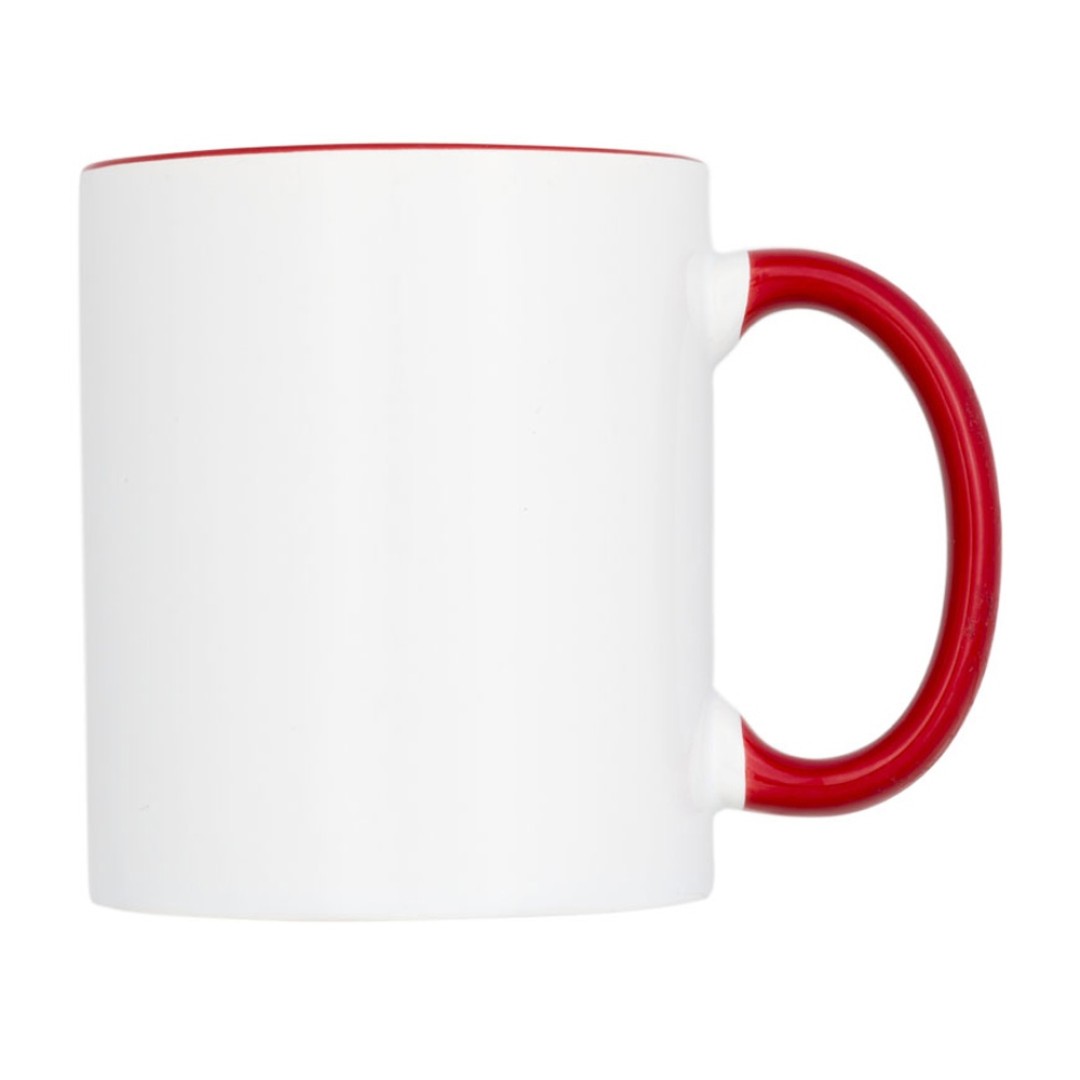 Цветная кружка Pix для сублимации, белый/красный