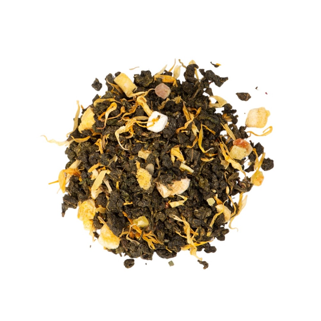 Чай манговый улун, серия "Bouquet", стеклянная банка