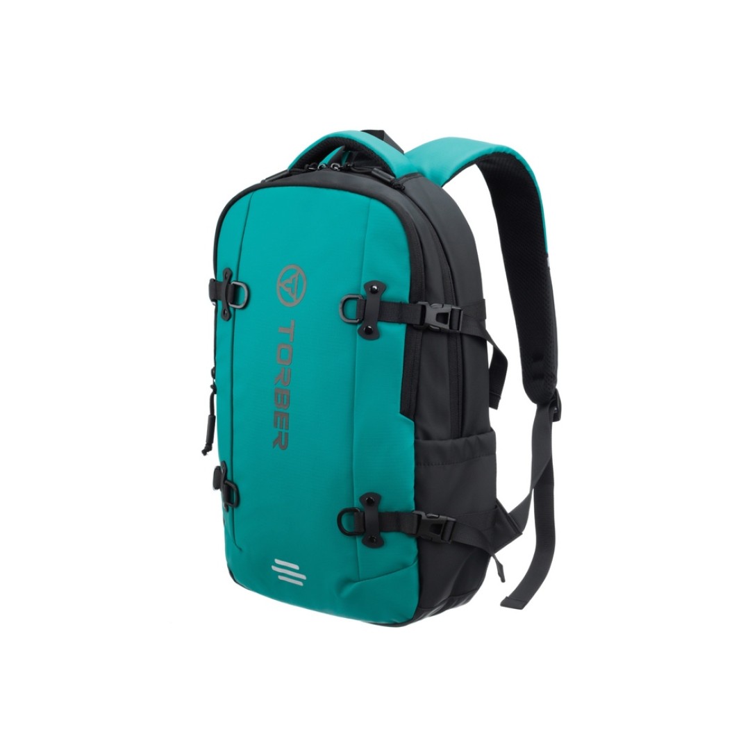 Рюкзак спортивный TORBER Xtreme 18", зелёный/чёрный, 31 х 12 х 46 см, 17л