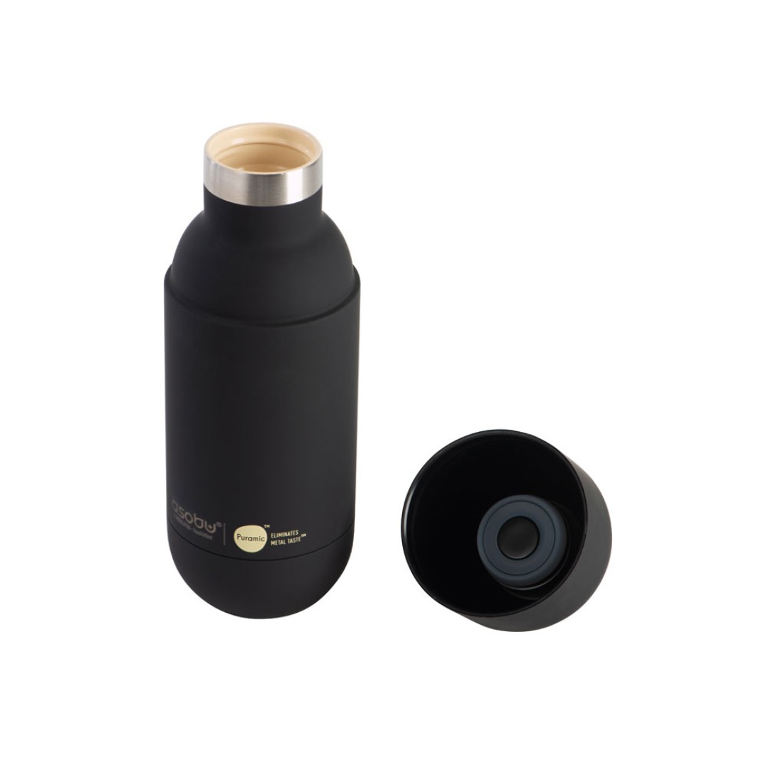 Вакуумный термос «ORB» с керамическим покрытием, 420 мл, черный