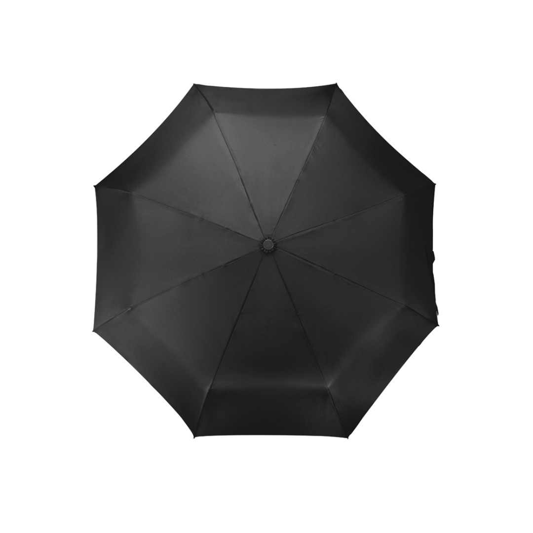 Зонт складной "Tempe", механический, 3 сложения, с чехлом, черный
