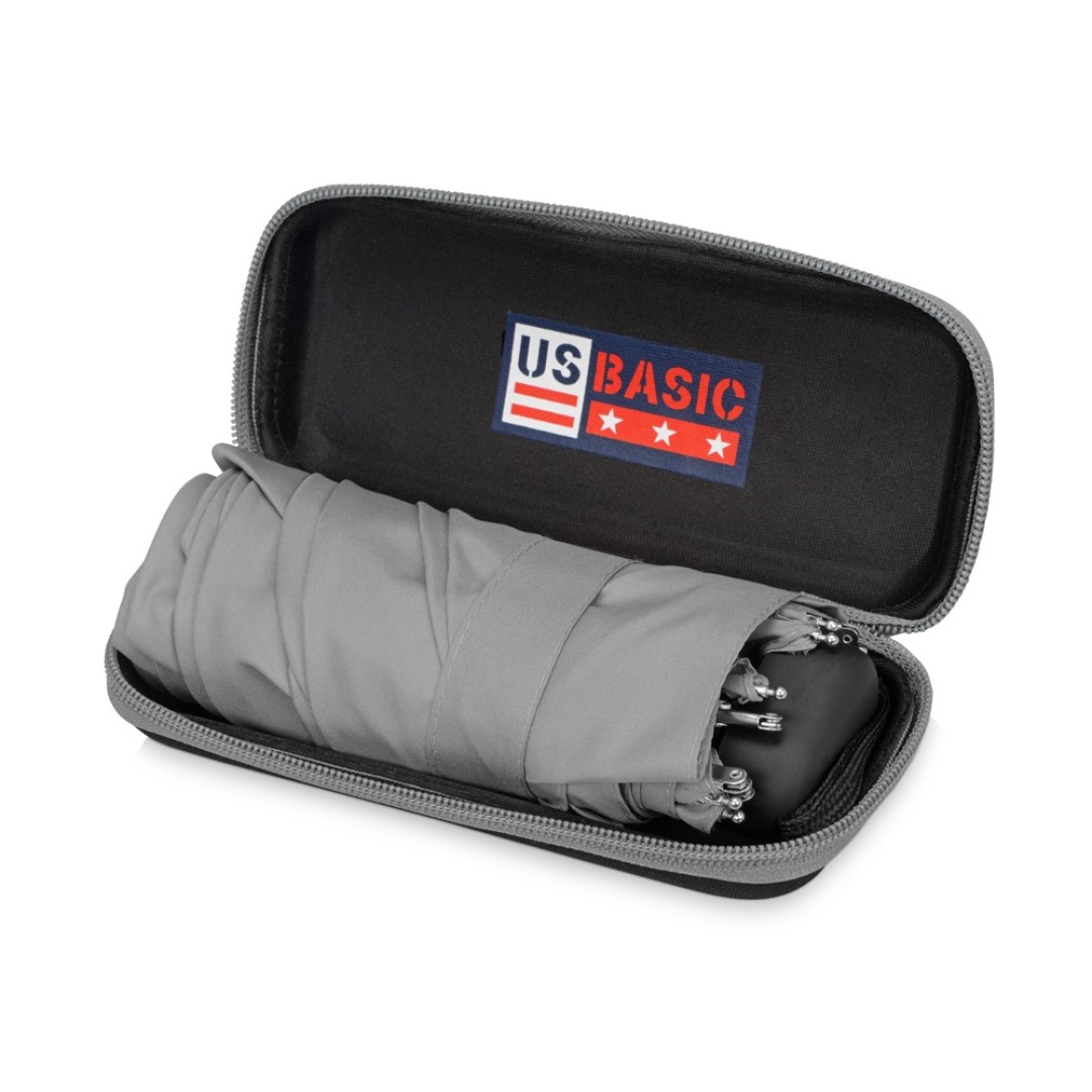 Зонт складной "Frisco", механический, 5 сложений, в футляре, серый