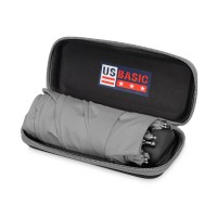 Зонт складной "Frisco", механический, 5 сложений, в футляре, серый