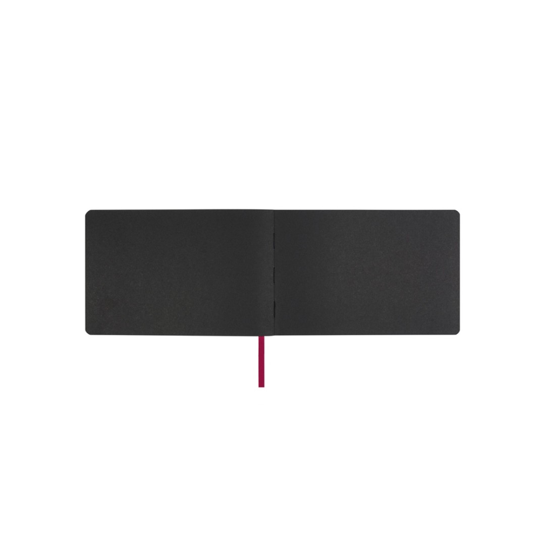 Скетчбук "Sketch & Art" в мягком переплете 210х140 мм, 48 л. черной бумаги 200 гр., красный