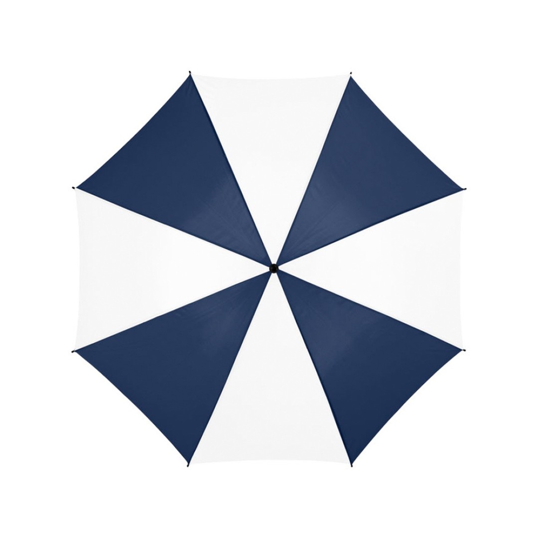 Зонт Barry 23" полуавтоматический, темно-синий/белый