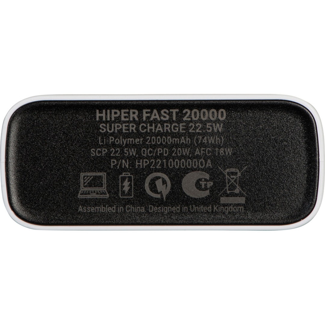 Портативный внешний аккумулятор FAST 20000 White (Р)