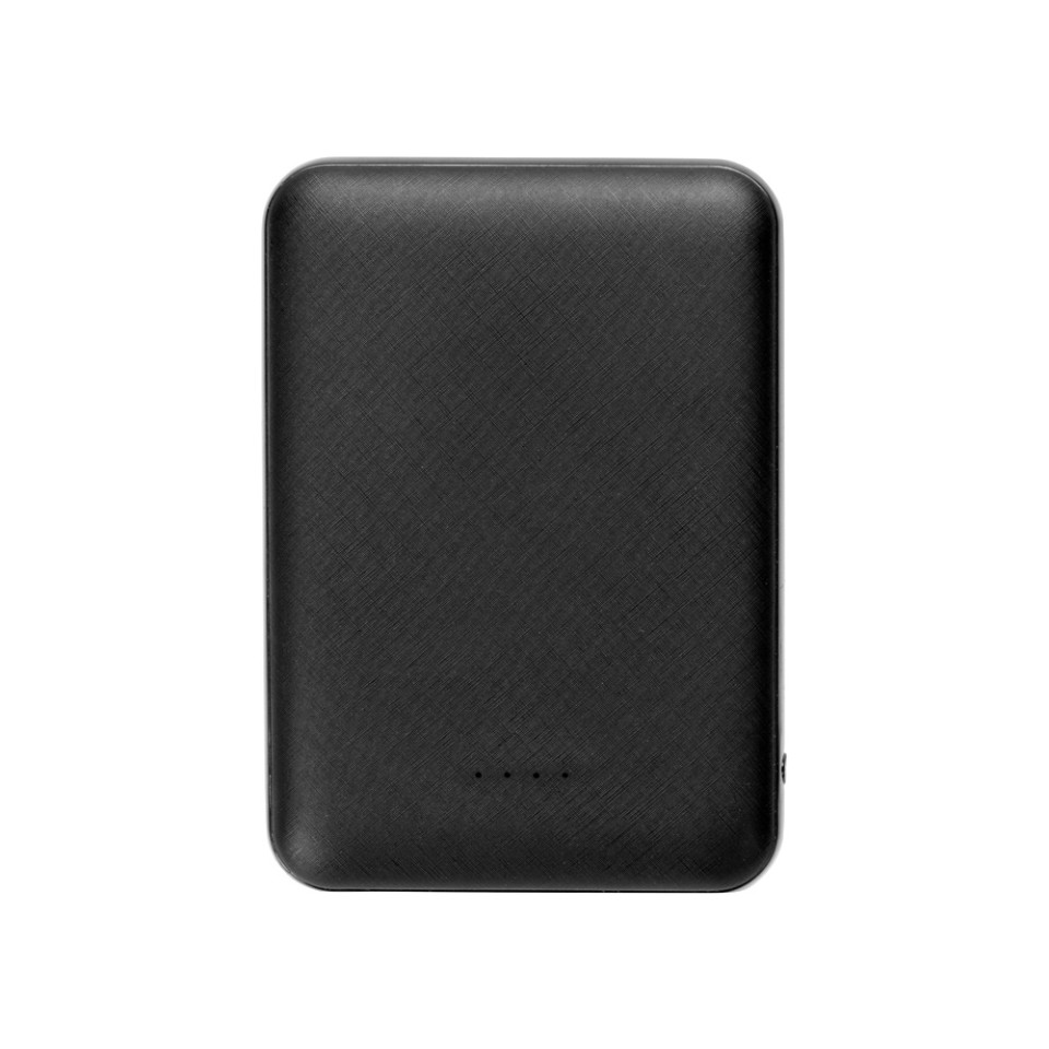 Портативное зарядное устройство"Grind", 5000 mAh, черный
