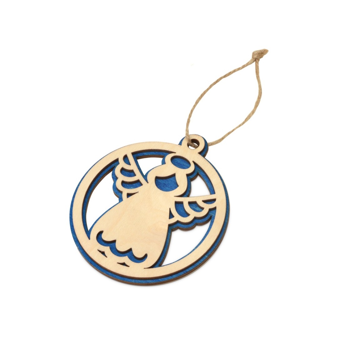 Подвеска деревянная «Рождественский ангел»