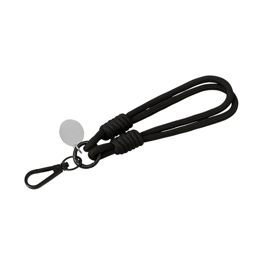 Брелок-браслет "Bohemian" c тканевым держателем для телефона, черный