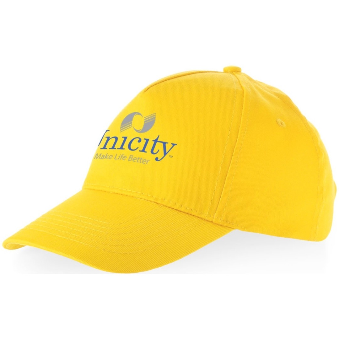 Бейсболка "Мемфис 230" 5-панельная, yellow